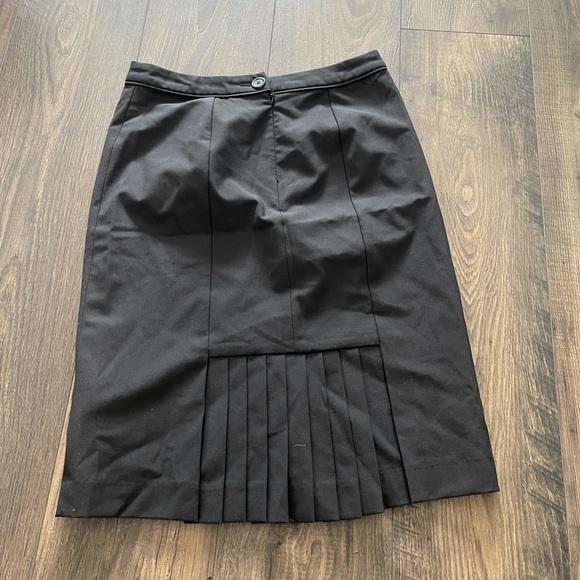 Forth & Towne Allegory Black Straight Skirt Pleat - Picture 5 of 11
